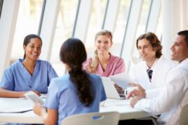 Doctors at a table