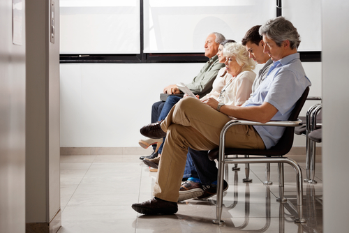 Patients in a waiting room